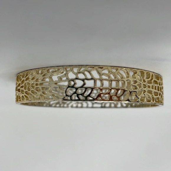Kendra Scott Bracelet Bangle Filagree Gold Plated - Picture 5 of 13